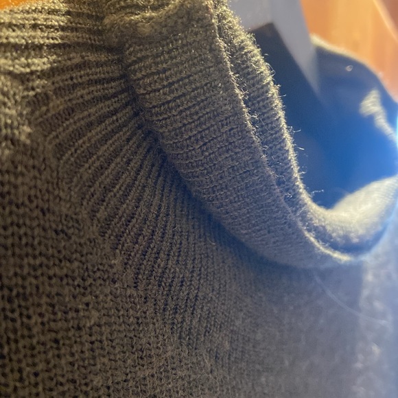 Eileen Fisher 100% extra fine merino wool mock neck sweater tunic - Picture 2 of 3